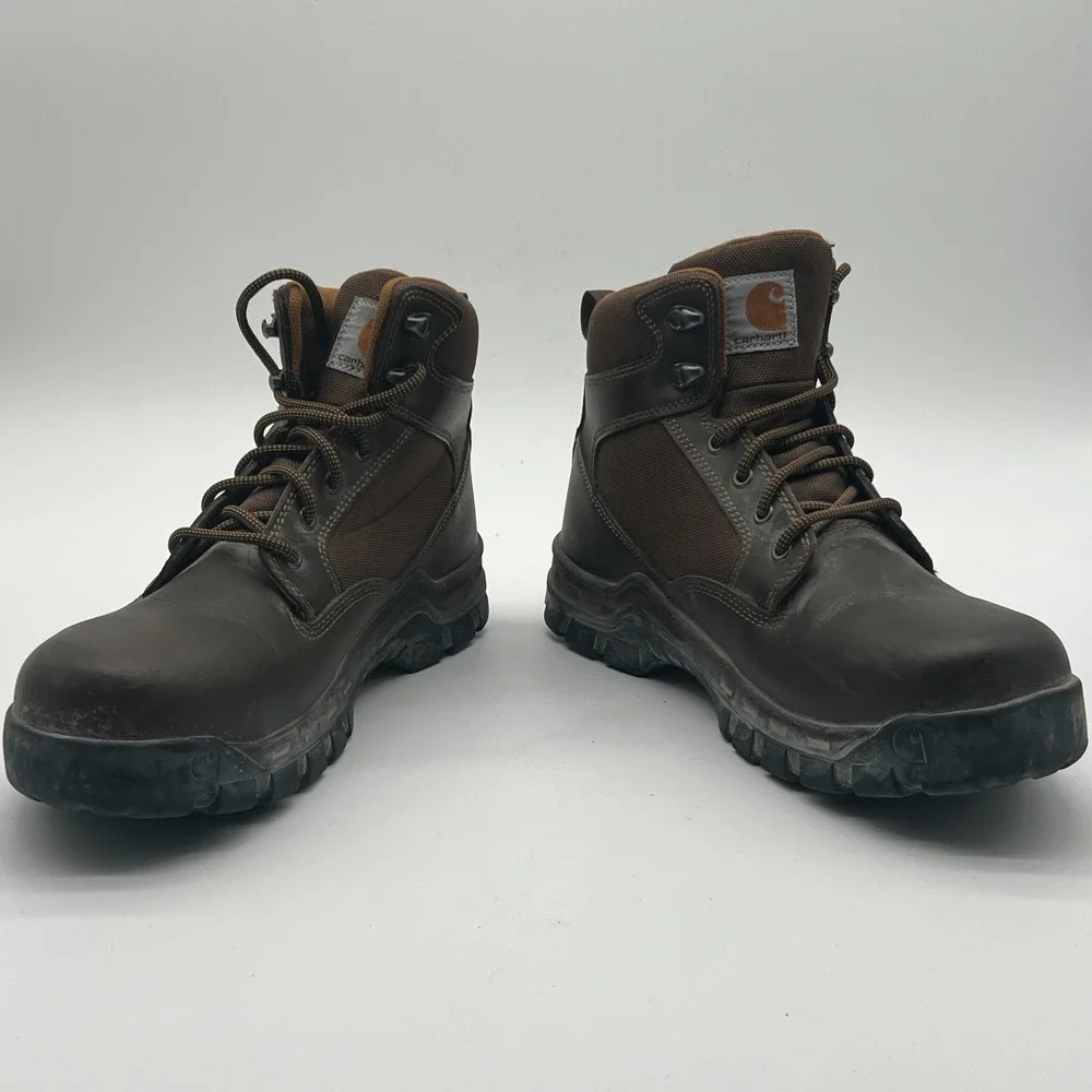 Carhartt CMF6284 Rugged Flex 6 Steel Toe Work Boots Mens 11 M Brown Leather EH